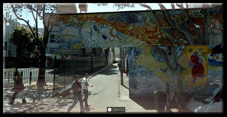 Google Street View Hybrid Wall