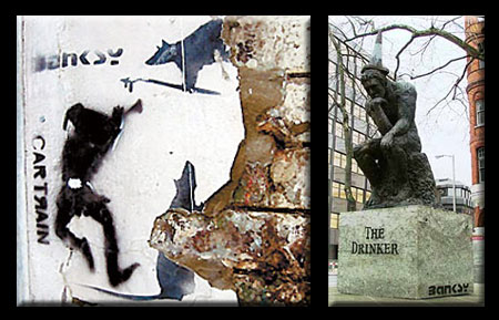 Banksy Stolen Stencil Art and Sculpture